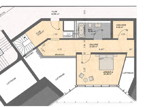 Wohnung 6 - Grundriss 5. OG